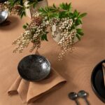 LUNA Servilleta de mesa marrón claro
