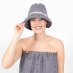 PURO Gorro de sauna azul