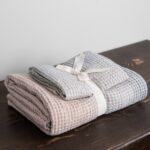 VITO Toalla de baño gris rosa