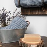 BINGO Toalla de baño gris azul