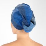 BINGO Toalla para el cabello azul