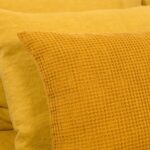 BINGO Funda de cojín amarillo mostaza