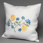 DAISY Funda de cojín blanca