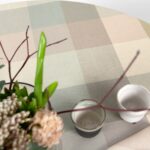 NATA Mantel redondo/oval verde