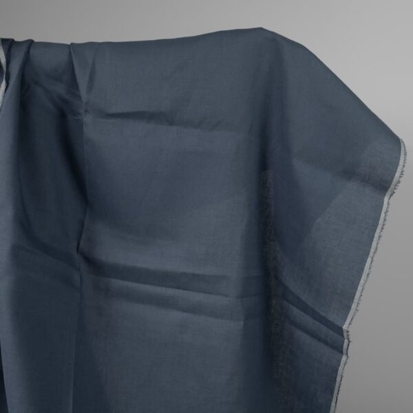 Jeans blue linen fabric