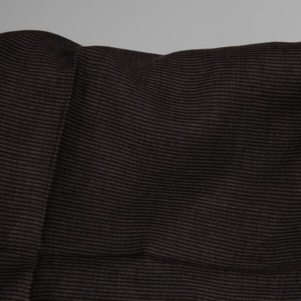 Linen fabric with black and grey stripes product picture