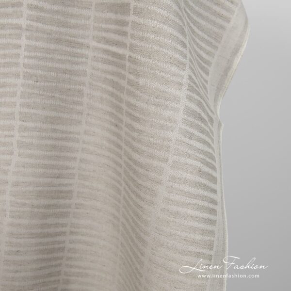 Linen cotton fabric natural grey double-sided product photo