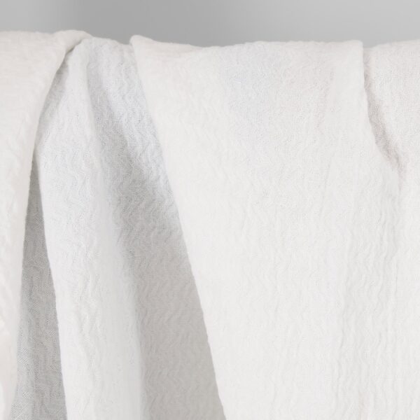 white linen cotton fabric zigzag, Jacquard.
