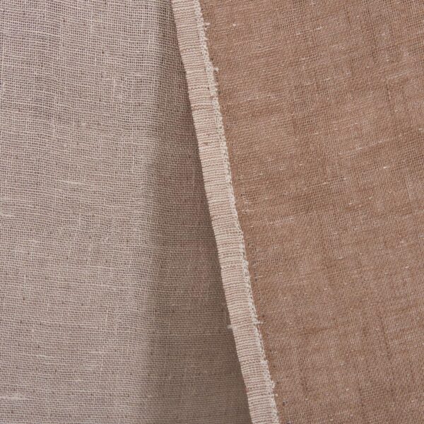 Double-sided rosy linen fabric