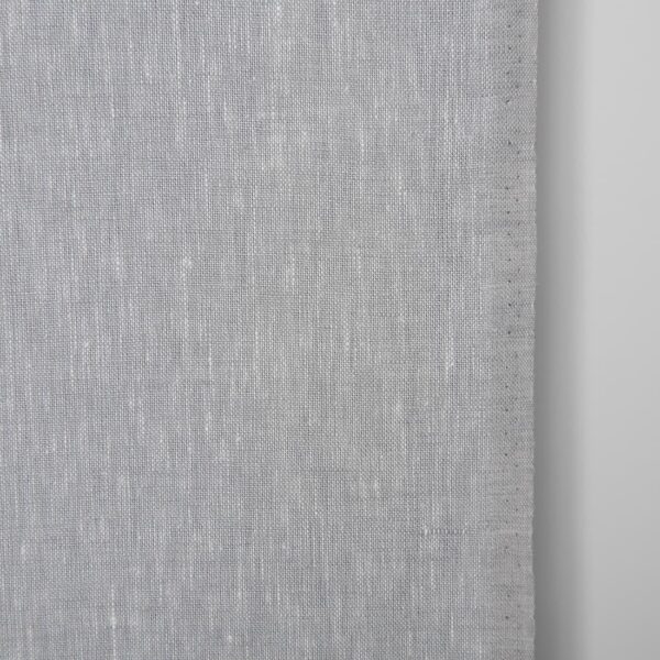 Tejido de lino estrecho en mezcla de blanco y gris - Imagen 2