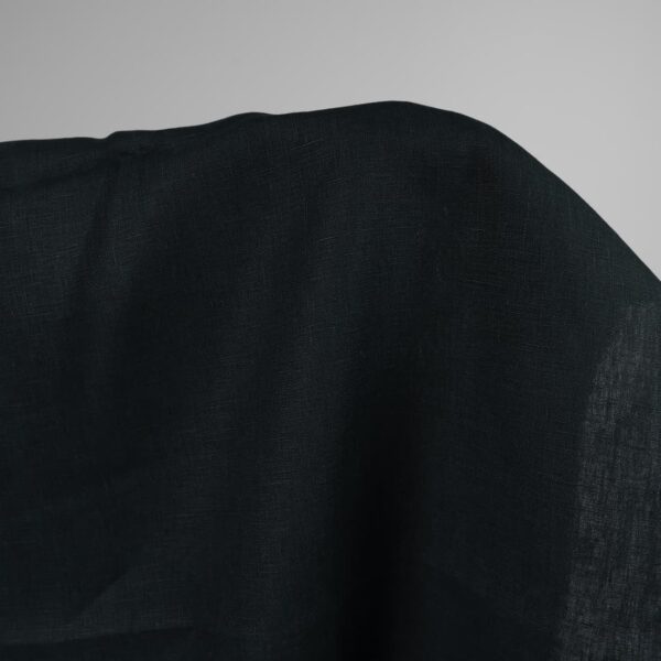 Heavy linen fabric dark blue colour 150cm
