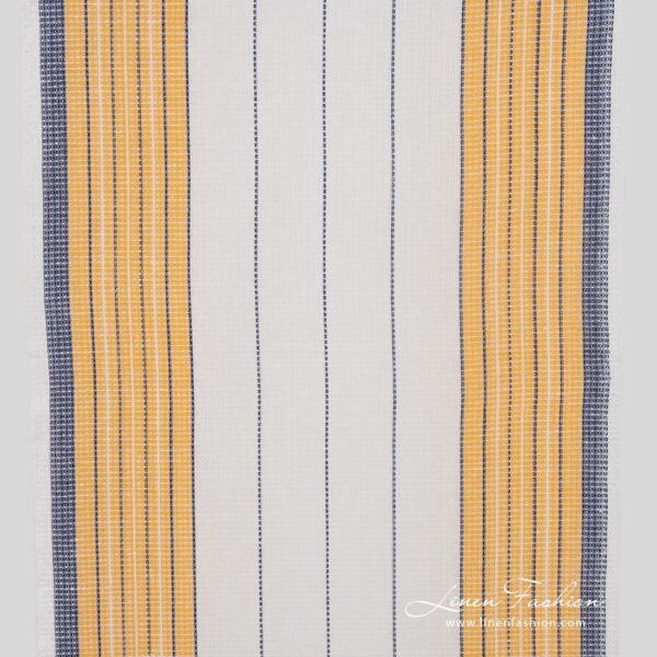 Linen cotton fabric in waffle pattern