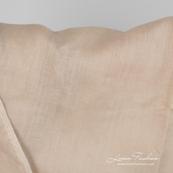 Lightweight linen fabric yellowish beige colour 150cm