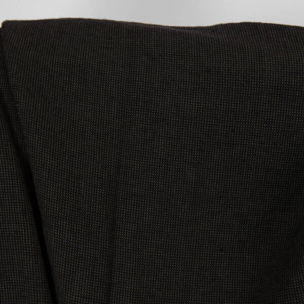 Washed linen cotton fabric in black.