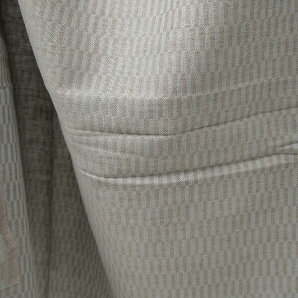 Blue and grey patterned linen cotton fabric texture