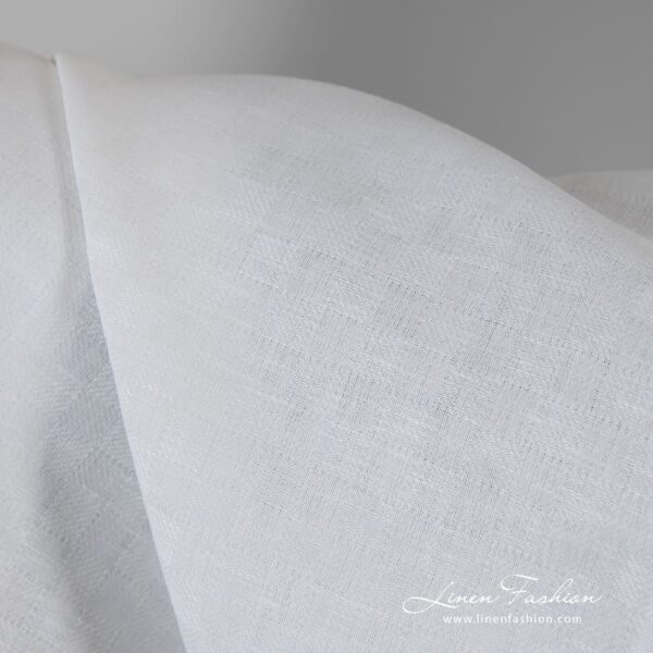 Linen cotton fabric in checks