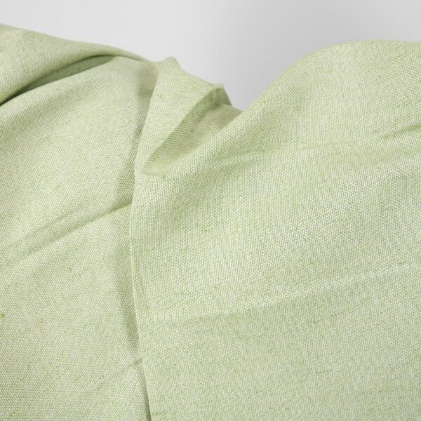 linen cotton light green fabric, panama