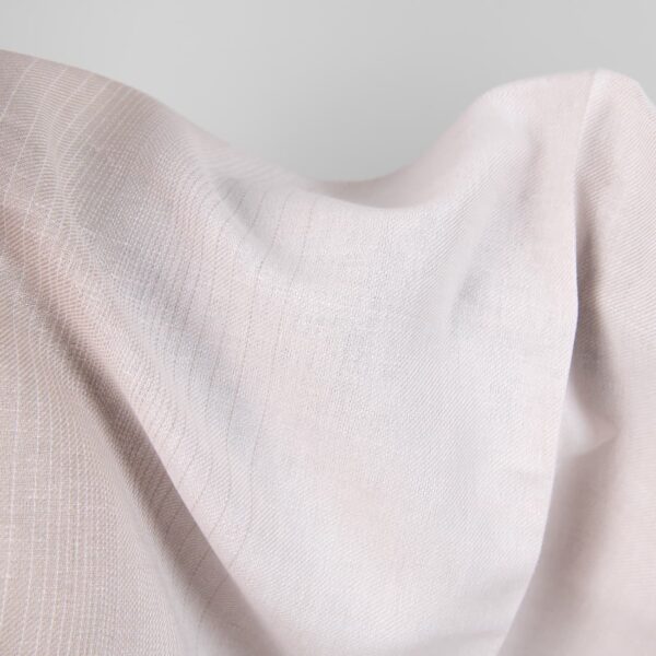 Linen cotton fabric brownish pink colour close up detail