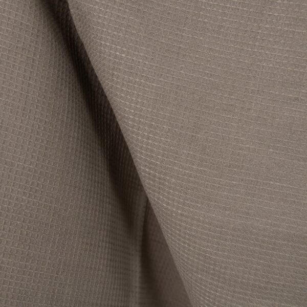 Linen cotton fabric light linen grey colour waffle texture