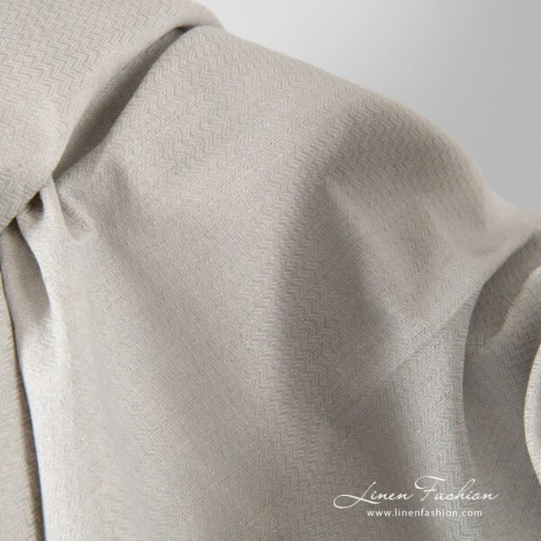 Bluish grey linen cotton fabric