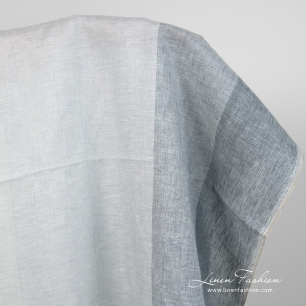 Linen fabric grey-white blocky gradient product photo
