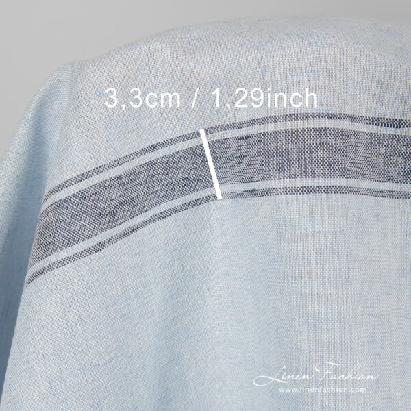 Linen cotton light blue fabric.