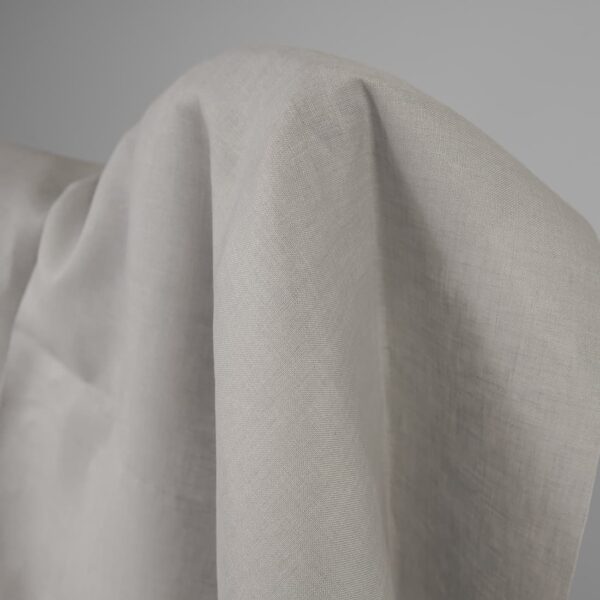 Linen fabric light grey colour product photo