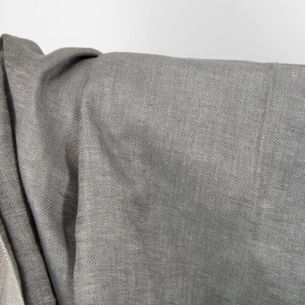linen satin grey fabric, double sided. mix of different shades