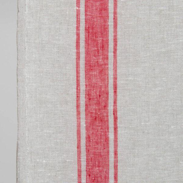 linen towel fabric red stripesblock on other border