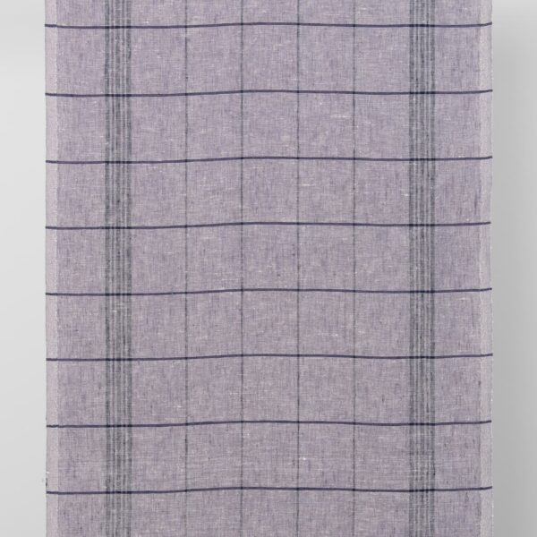 linen towel fabric violet checks