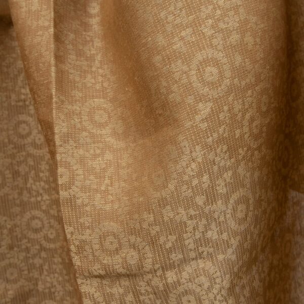 linen jacquard golden fabric width 150cm