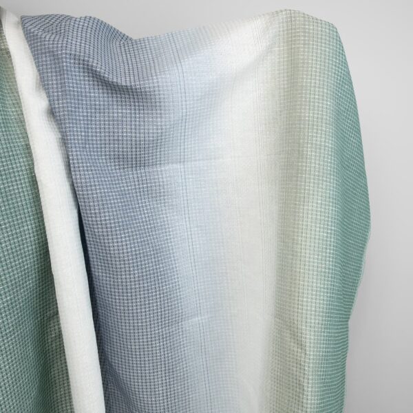 cotton hemp waffle striped fabric