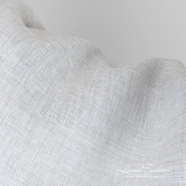 Off-white linen fabric