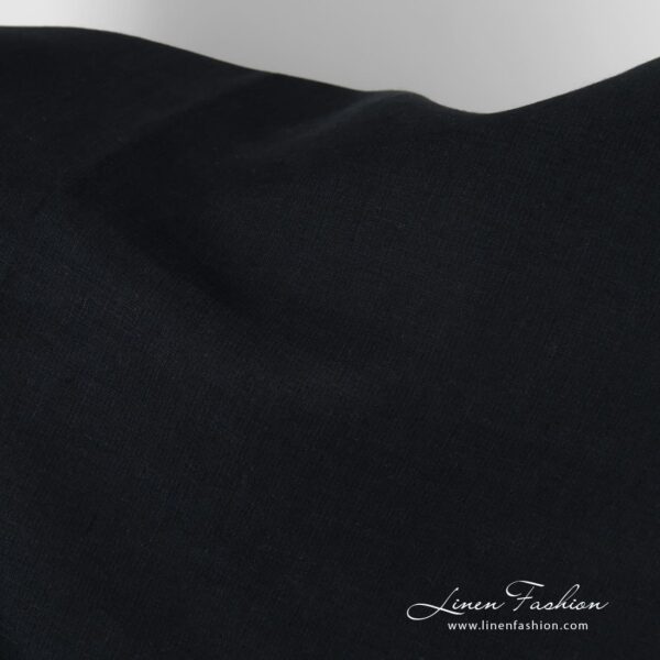 Dark blue linen fabric, perfect for clothes and home textile