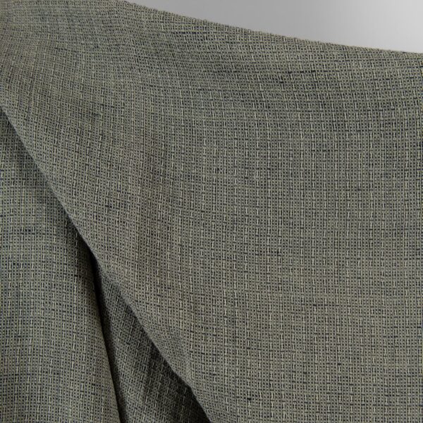 Grey linen cotton fabric