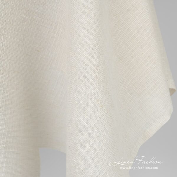 Transparent brownish linen cotton fabric, gauze