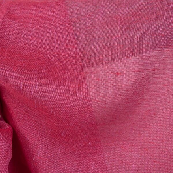 Tejido ligero de lino color fucsia transparente - Imagen 4