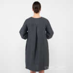 ADELAIDE Vestido gris oscuro