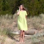 TIFANNY Vestido verde claro