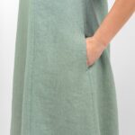 MINA Vestido verde agua