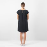 MIREN Vestido azul negro