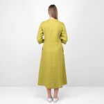 VENA Vestido verde manzana