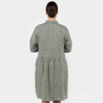 JUDIT FLORA Vestido verde musgo