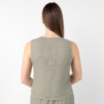 NELY Chaleco gris-verde