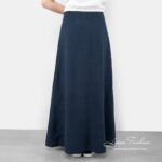 EVA Falda azul marino
