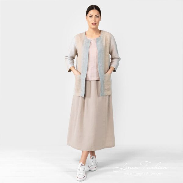 LUNGO Falda gris claro - Imagen 2