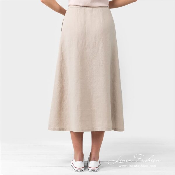 LUNGO Falda gris claro - Imagen 5