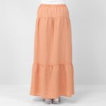 NELY Falda color empolvado