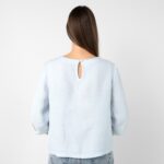 WANDA Blusa azul claro