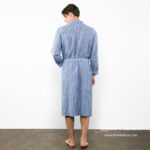 ARAS Albornoz de hombre azul